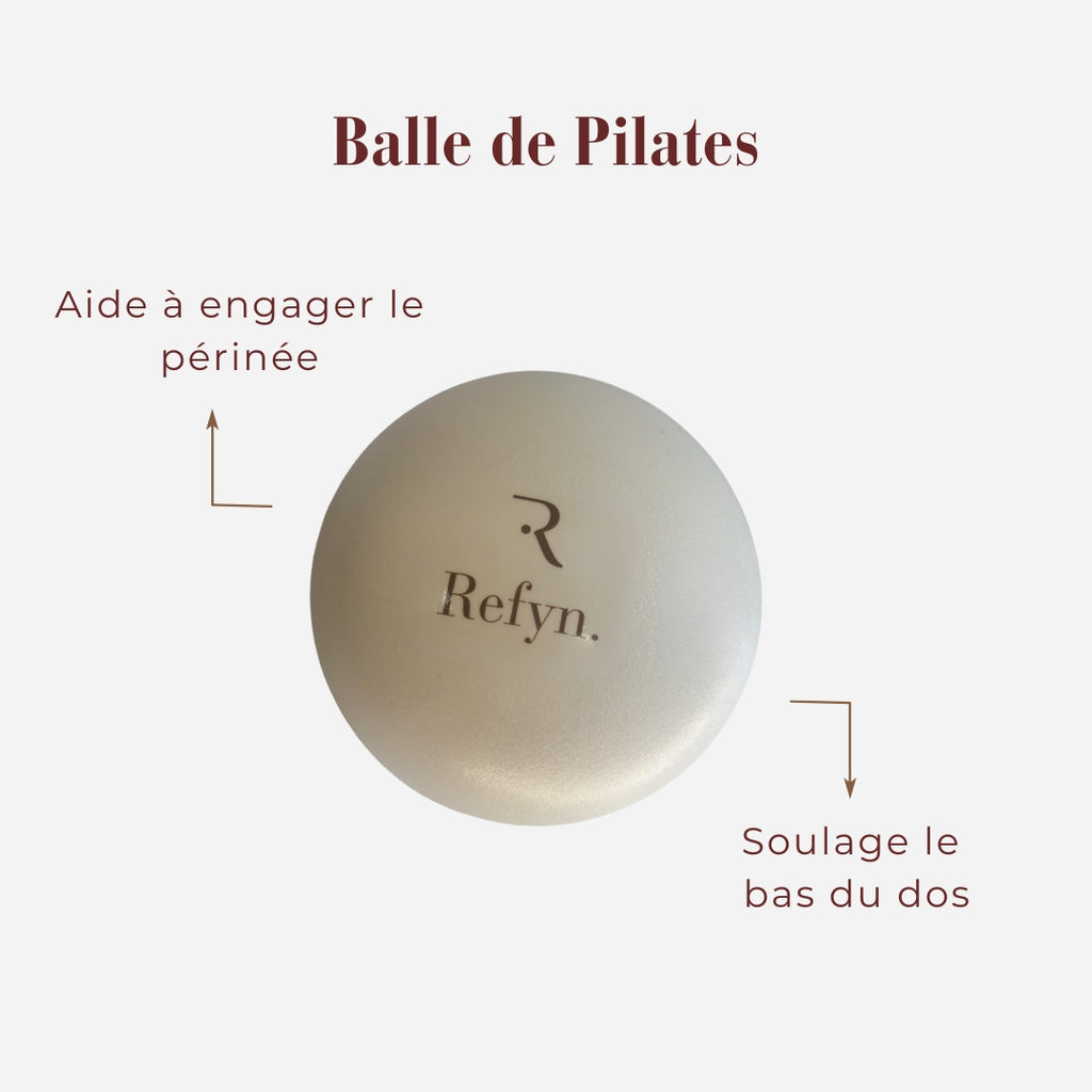 Balle de pilates, ventre plat, engagement périnée, soulage maux de dos