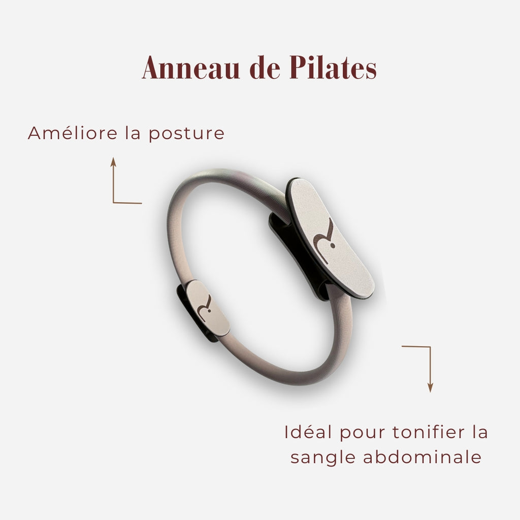 Anneau pilates, magic ring pour améliorer la posture et tonifier les abdos, ventre plat