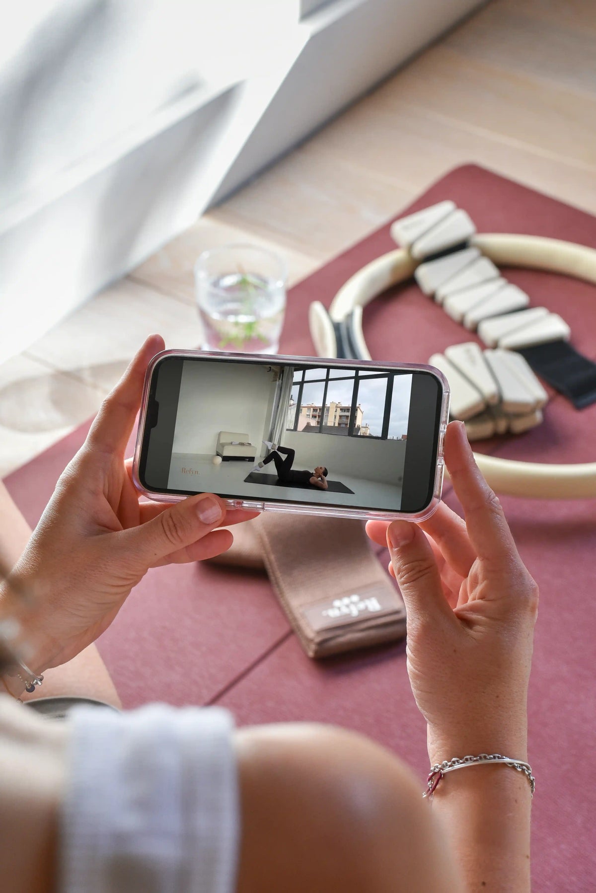 Kit Pilates Refyn — Anneau de Pilates et accessoires pour sculpter à domicile